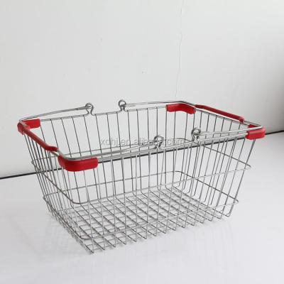 China Metal Basket Iron Metal Shopping Basket Wire Shopping Basket for sale