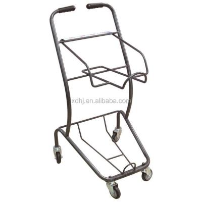 China 2 Layer Grocery Carts For Sale Mobile Cart for sale