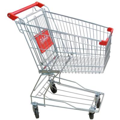 China Folding Mobile Market Basket Trolley Grocery Cart for sale