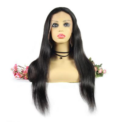 China 100% Brazilian Loose Natural Human Virgin Remy Wave Cuticle Aligned Transparent Swiss Full Lace Front Human Hair Front Wig For Black Women for sale