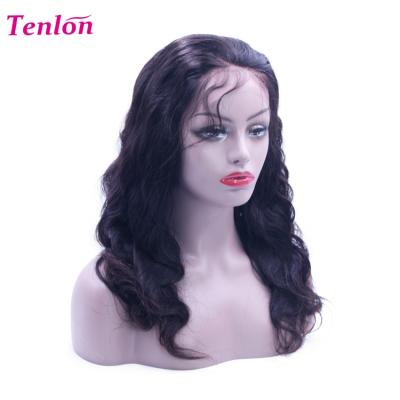 China Unprocessed Raw Human Hair Half Body Wave Wigs For Black Women, Brazilian Lace Front Wig Human Hair Wig for sale