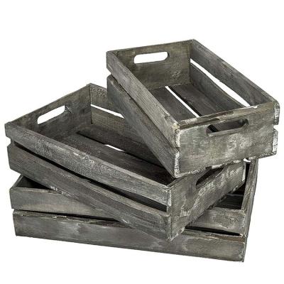 China China Best Selling Wholesale Cheap Decorative Wooden Crates Storage Box For Fruit for sale