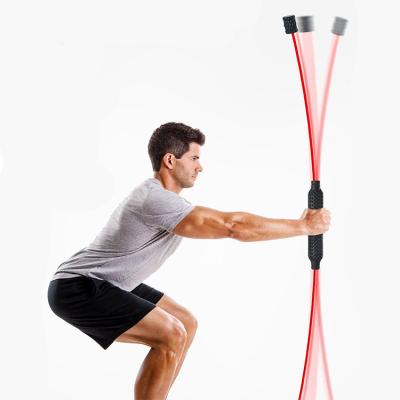 China Fitness Exercise Bar Vibration Training Stick Big Fat High Frequency High Efficiency Burning Flexi Bar 00225 for sale