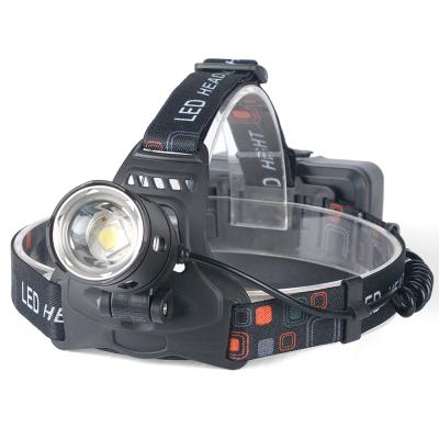 China Super Bright Adjustable Focus Torch Light Tactical Led Head Camping Hunting Rechargeable Headlamp for sale