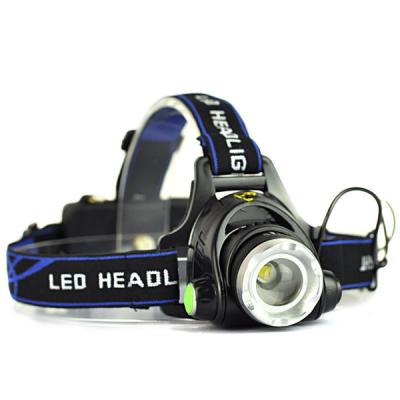 China Emergency Boosting Zoomable Headlight Flashlight T6 LED Rechargeable Handsfree Recycling Headlamp for sale