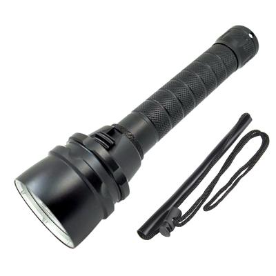 China 6000 Lumens 5 Lumens 50M Battery 50M LED Underwater Torch L2 18650 Rechargeable Diving Torch Super Bright Diving Torch With Magnet Switch for sale