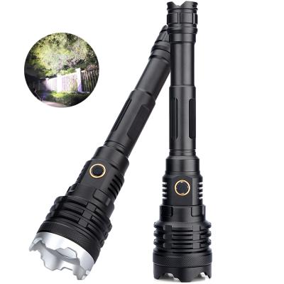 China Adjustable Focus XHP160 LED Rechargeable Flashlight Super Bright Flashlight with Battery USB Rechargeable Tactical Zoom Camping Hunting for sale