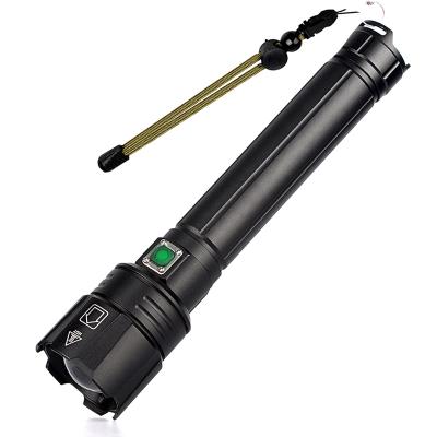 China Adjustable Focus Zoom 3500 Lumens LED Portable Dimmable Flashlight XHP90 With 2*18650 Long Beam USB Rechargeable High Power Flashlight for sale