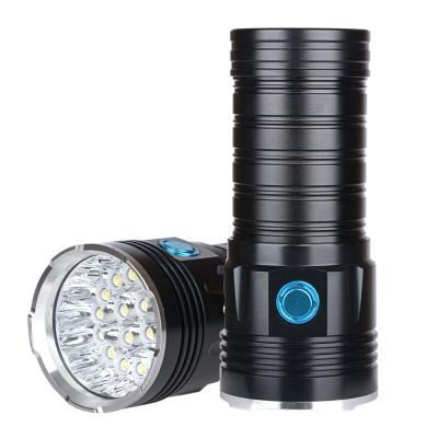 China Tactical Flashlight Flashlight 18*T6 LED Hot Selling High Power LED Flashlight 48000 Lumens Waterproof Light 4*18650 Battery USB Charging for sale