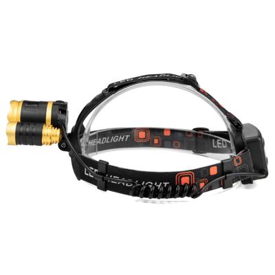 China High Power Adjustable 10w t6 6000 Lumens LED Aluminum Waterproof Rechargeable Headlight Outdoor for sale