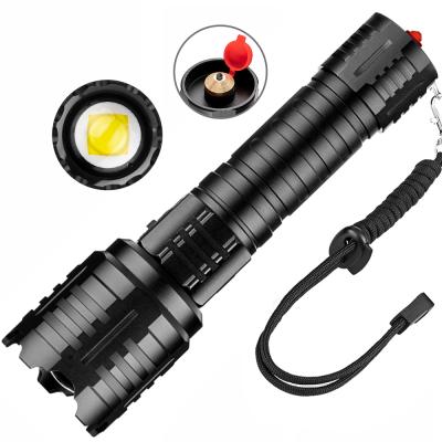 China USB P160.2 LED Flashlight Adjustable High Zoom Rechargeable Flashlight 2021 XHP160 Lumen Focus 2021 Handheld Flashlight With Mobile Power for sale