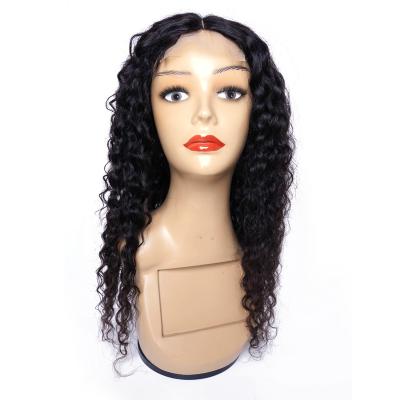 China Brazilian Water Wave Virgin Natural Color Hair T-Part Lace Front Wigs Water Wave Pre Plucked Hair Wigs for sale