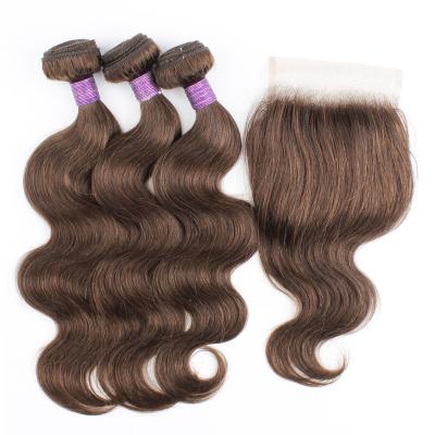 China Brazilian Body Wave Grade 10A Hair 3 Bundles With Closure Body Wave Cuticle Aligned Hair Mink Virgin Brazilian Hair Bundle for sale