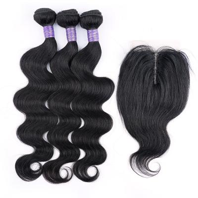 China Wholesale Sellers Raw Virgin Hair Body Wave Amplitude Quality Virgin Hair Products 100% Brazilian Natural Hair Bundles With Closure for sale