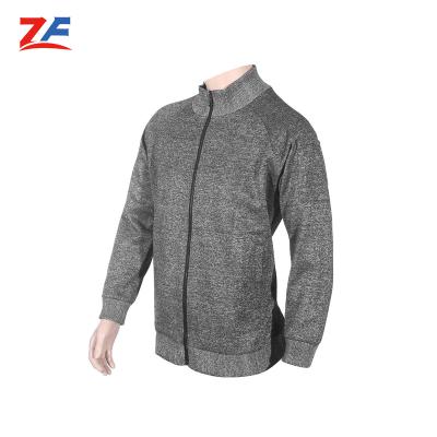 China Anti-Cut Cut Puncture Resistance Resistant T-Shirts Gray Color Anti Cut Clothes Made By Special Fiber Material Suitable For Metal Workers for sale