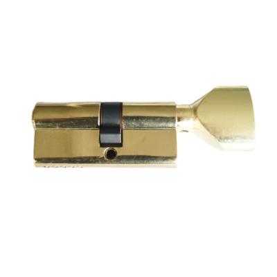 China Exterior 68mm, 10 pin solid brass cylinder with brass knob, standard brass key. for sale