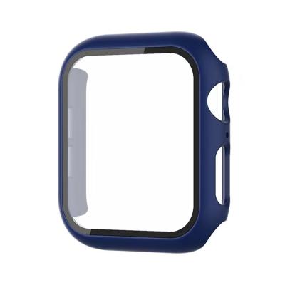 China Full Smart Watch Cover For Apple Watch Series 6 Hard PC 5 4 3 View Case With Glass Film Screen Protector for sale