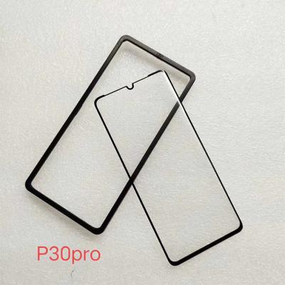 China 98% Transparency 3D Curved Full Glue Tempered Glass Screen Protector For Huawei P30 Pro With Installation Frame for sale