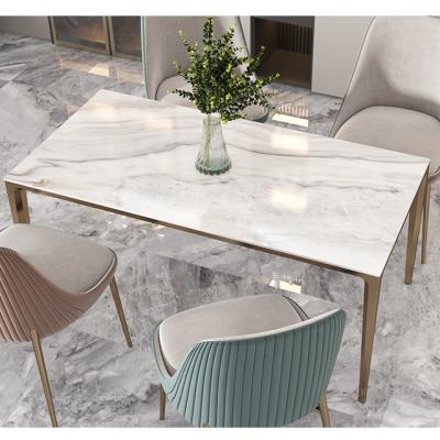 China CERAWARM Heating Natural Marble Designs Warm Table Top with Aluminum Legs Electric Heating Dining Table for sale