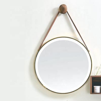 China OEM Lighted Round Bathroom Fog Mirror With Touch Switch Customize And Modern Design Mirror 70x70CM for sale