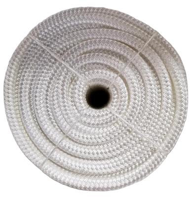 China Hot Sale White Color 16MM Double Rope Anchor Nylon Braided Mooring Rope for sale