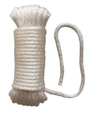 China Solid Nylon Braided Nylon Rope 12 Strand White Color With High Tensile for sale