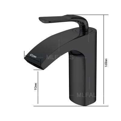 China Cheap Brass Black Single Hole Mounted Basin Faucet Metered Basin Faucets Bathroom Basin Faucet for sale