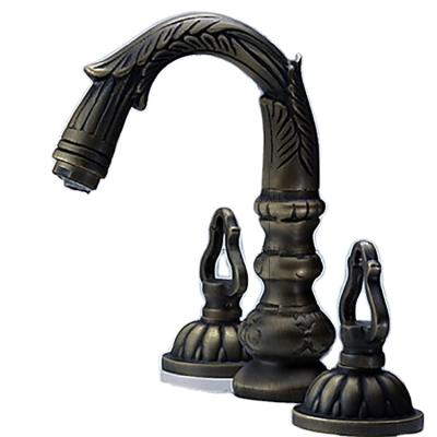 China Hot Sale Electric Antique Faucets Sink Faucet Water Faucet Basin Mixer Basin Faucet Bronze for sale