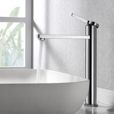 China 2020 Faucets Single Handle Brass Basin Faucet Metered And Chrome Basin Faucet for sale