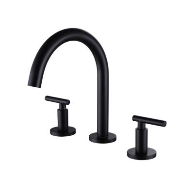 China Metered Faucets Black Basin Mixer Bathroom Basin Faucet Matte Black Faucet for sale