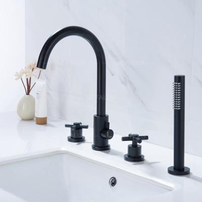 China Black Electric Bathtub Faucet Bathtub Supplier China Faucets Brass Faucet for sale