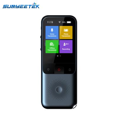 China Wifi Voice Translator Sunyeetek T11 Instant AI Translator Tool Support 137 Languages ​​Portable Smart Online Mutual Translating Device for sale