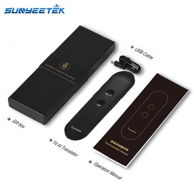 China Wifi Sunyeetek T4 Black Swedish Danish Turkish Arabic Portuguese Italian Spanish Translator Translator Device for sale