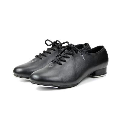 China Dance JW Adult Men's Leather Lace Dance Shoes Tap Shoes for sale