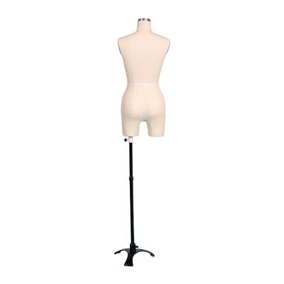 China Fiberglass Adult Half Body Dress Form Female Mannequin for sale