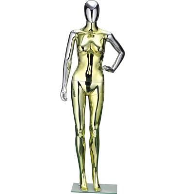 China Dummy Gold Dummy Mannequin Manufacturer Size Mannequin Plastic Female Torso Plus Chrome for sale