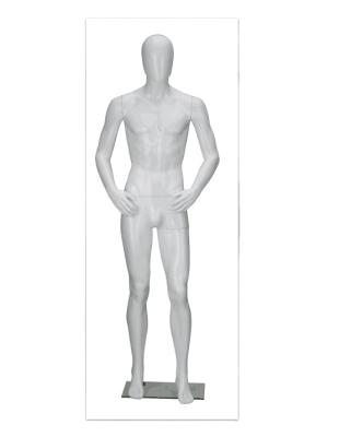 China Wholesale Hot Sale Europe Size Holding Male Plastic Mannequin Bright White Color for sale