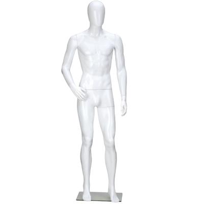 China Others Shape Wholesale Standing Glossy White Plastic Mannequin Male for sale