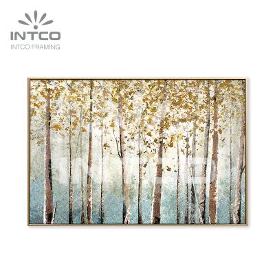 China Plants INTCOAutumn Tree Swinging Painting Rated Art On Canvas Frame for sale