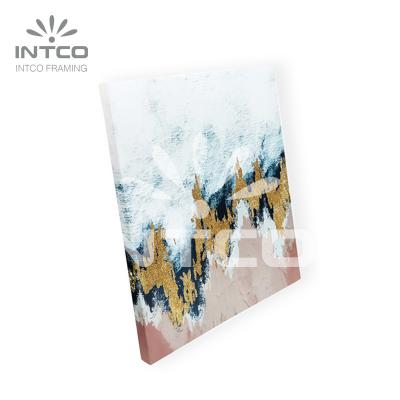 China White Abstract Art INTCO Painting On Canvas Frame Display Decorative  INTCO OEM Customized Service Accepted for sale