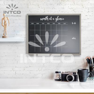 China INTCO Simple Magnetic Dry Erase Board Calendar Function Art Wall Chalk Board for sale