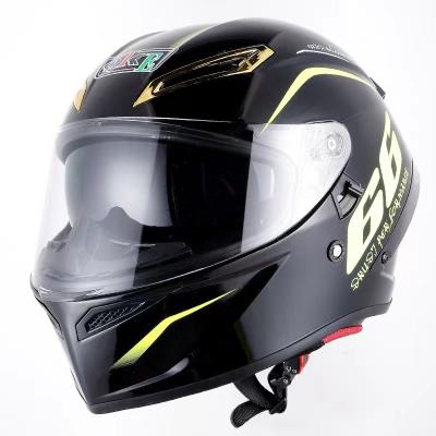 China Moto Rider Uncovered Full Helmet Four Seasons Universal Double Lens Tail Helmet Bluetooth Motorcycle Safe Helmet Mens Big Helmet for sale