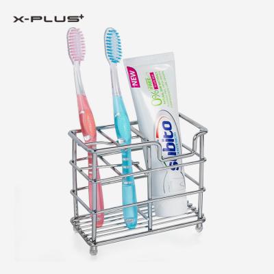 China Creative Stocked Rust Proof Bathroom Vanity 304 Stainless Steel Rack Toothbrush Holder for sale