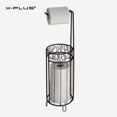 China Modern Corner Ware Bathroom Storage Toilet Paper Rolls Free Standing Paper Towel Rack for sale