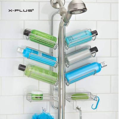 China Metal Bathroom 8 Shelves Hanging Shampoo Metal Shower Trolley for sale