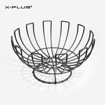 China Sustainable Wholesale Kitchen Rack Iron Metal Wire Fruit Stand Eco - Friendly for sale