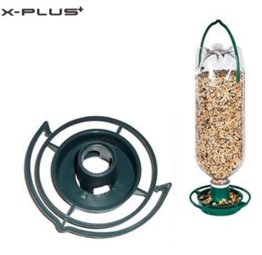 China Automatic Bird Seed Garden Soda Bottle Plastic Hanging Bird Top Feeder for sale