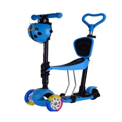 China Wholesale Fashion Kids Scooter Fashion Popular Safety 3 Wheel Children Scooter With Seat for sale