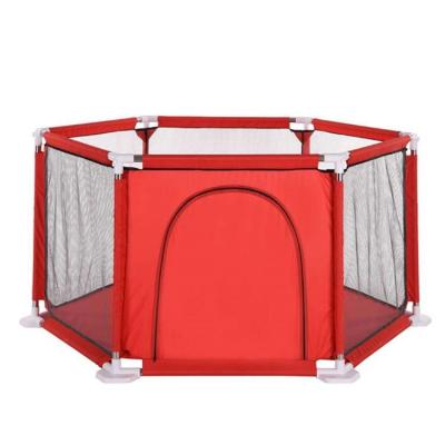 China Great Price Durable Hexagonal Kids Activity Baby Crib Playpen With Safety Door for sale