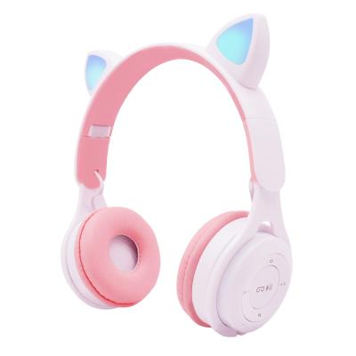 China 2021 Headband Fashion M6 Macaron 3.5Mm Wired Cat Earphones for gameing for sale